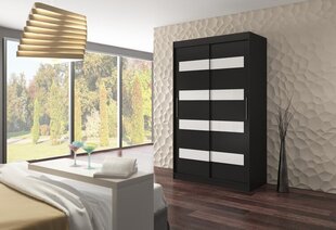 Kapp ADRK Furniture Martinez, must/valge цена и информация | Шкафы | hansapost.ee