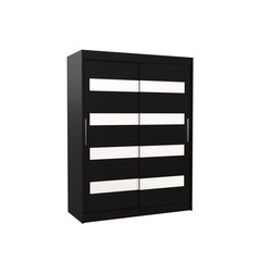 Шкаф ADRK Furniture Martinez, черный/белый цена и информация | Шкафы | hansapost.ee