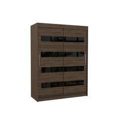 Шкаф ADRK Furniture Martinez, темно-коричневый/черный цена и информация | Шкафы | hansapost.ee