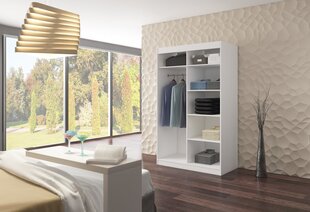Kapp ADRK Furniture Benisso, valge/tamm цена и информация | Шкафы | hansapost.ee