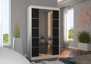 ADRK шкаф Furniture Genua, белый/черный цена и информация | Шкафы | hansapost.ee