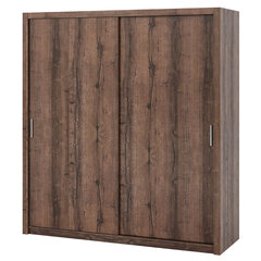 Шкаф Selsey Rinker 200 см, темно-коричневый цена и информация | Шкафы | hansapost.ee