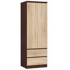 Шкаф NORE K60, темно-коричневый/дубовый цена и информация | Шкафы | hansapost.ee