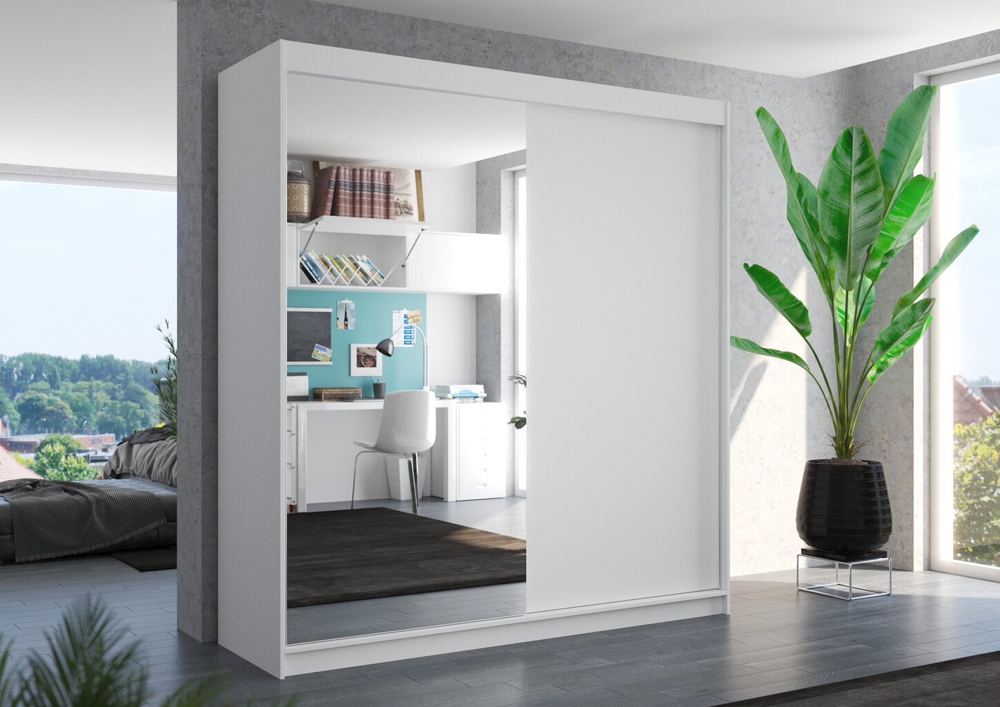 Riidekapp ADRK Furniture Della, valge hind ja info | Kapid | hansapost.ee