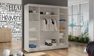 Шкаф ADRK Furniture Olivier, белый/цвета дуба цена и информация | Шкафы | hansapost.ee