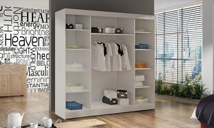 Riidekapp ADRK Furniture Dalmatia, valge/must цена и информация | Шкафы | hansapost.ee