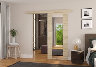 Двери для ниши с зеркалом ADRK Furniture Brit 96, дубовый цвет цена и информация | Шкафы | hansapost.ee