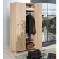 Riidekapp Kalune Design Wardrobe 863 (I), 90 cm, tamm/kollane hind ja info | Kapid | hansapost.ee