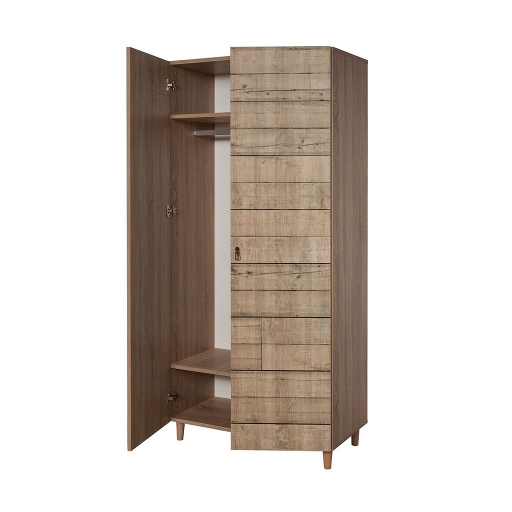 Riidekapp Kalune Design Wardrobe 863 (I), 90 cm, tamm hind ja info | Kapid | hansapost.ee