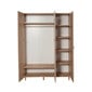 Riidekapp Kalune Design Wardrobe 863 (VI), 135 cm, tamm/punane цена и информация | Kapid | hansapost.ee