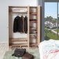 Riidekapp Kalune Design Wardrobe 863 (VI), 135 cm, tamm/punane цена и информация | Kapid | hansapost.ee