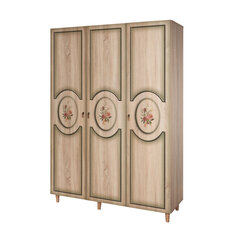 Riidekapp Kalune Design Wardrobe 863 (VI), 135 cm, tamm/roheline цена и информация | Шкафы | hansapost.ee