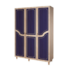 Шкаф Kalune Design Wardrobe 863 (VI), 135 см, дуб/темно-синий цена и информация | Шкафы | hansapost.ee