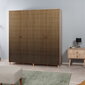 Riidekapp Kalune Design Wardrobe 869 (V), 180 cm, tamm/kollane цена и информация | Kapid | hansapost.ee