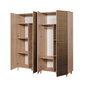 Riidekapp Kalune Design Wardrobe 869 (V), 180 cm, tamm/kollane цена и информация | Kapid | hansapost.ee