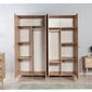 Riidekapp Kalune Design Wardrobe 863 (II), 180 cm, tamm/kollane цена и информация | Kapid | hansapost.ee