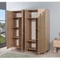 Riidekapp Kalune Design Wardrobe 863 (II), 180 cm, tamm/kollane цена и информация | Kapid | hansapost.ee