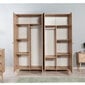 Riidekapp Kalune Design Wardrobe 863 (II), 180 cm, tamm/sinine hind ja info | Kapid | hansapost.ee