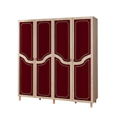 Riidekapp Kalune Design Wardrobe 863 (II), 180 cm, tamm/punane price and information | Cupboards | hansapost.ee