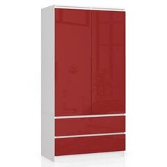 Шкаф NORE S90, белый/красный цена и информация | Шкафы | hansapost.ee