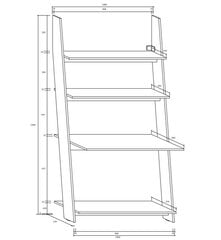 Kirjutuslaud-riiul Rack, pruun price and information | Arvutilauad, kirjutuslauad | hansapost.ee