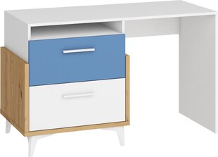 Письменный стол Meblocross Hey 04, белый/синий цена и информация | Компьютерные, письменные столы | hansapost.ee