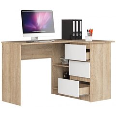 Письменный стол NORE B16, правый вариант, цвета дуба/белый цена и информация | NORE Офисная мебель | hansapost.ee