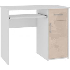 Письменный стол NORE Pin, белый/коричневый цена и информация | Компьютерные, письменные столы | hansapost.ee