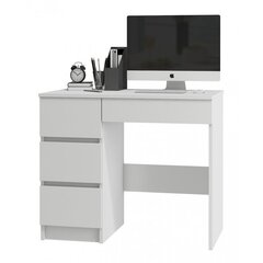 Письменный стол Nore A7, левый вариант, белого цвета цена и информация | NORE Офисная мебель | hansapost.ee