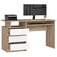 Письменный стол NORE CLP, цвета дуба/белый цена и информация | Компьютерные, письменные столы | hansapost.ee