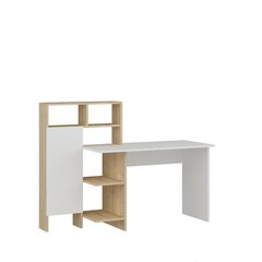 Письменный стол Kalune Design Bugra, цвета дуба/белый цена и информация | Компьютерные, письменные столы | hansapost.ee