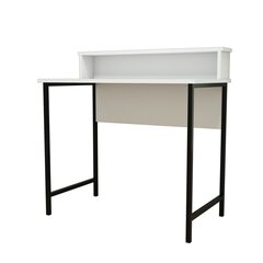 Письменный стол Kalune Design Uso, белый/черный цена и информация | Компьютерные, письменные столы | hansapost.ee