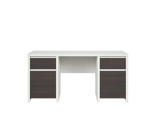 Письменный стол BRW Kaspian 2D2S/160, белый/темно-коричневый цена и информация | Black Red White Офисная мебель | hansapost.ee