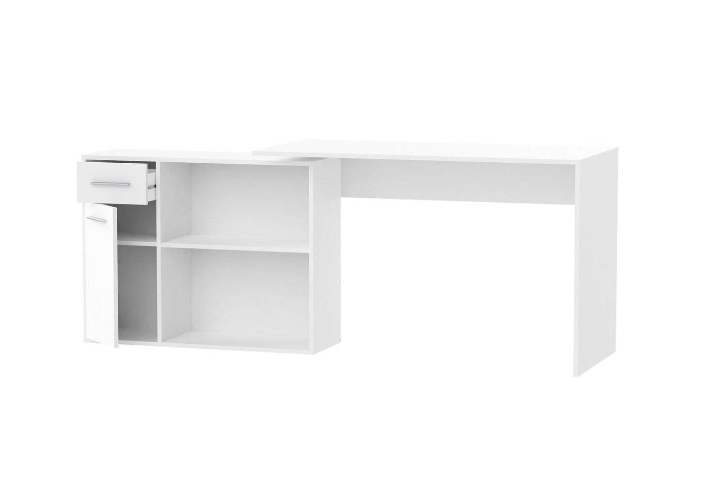 Kirjutuslaud Adrk Furniture Saulo, valge цена и информация | Arvutilauad, kirjutuslauad | hansapost.ee