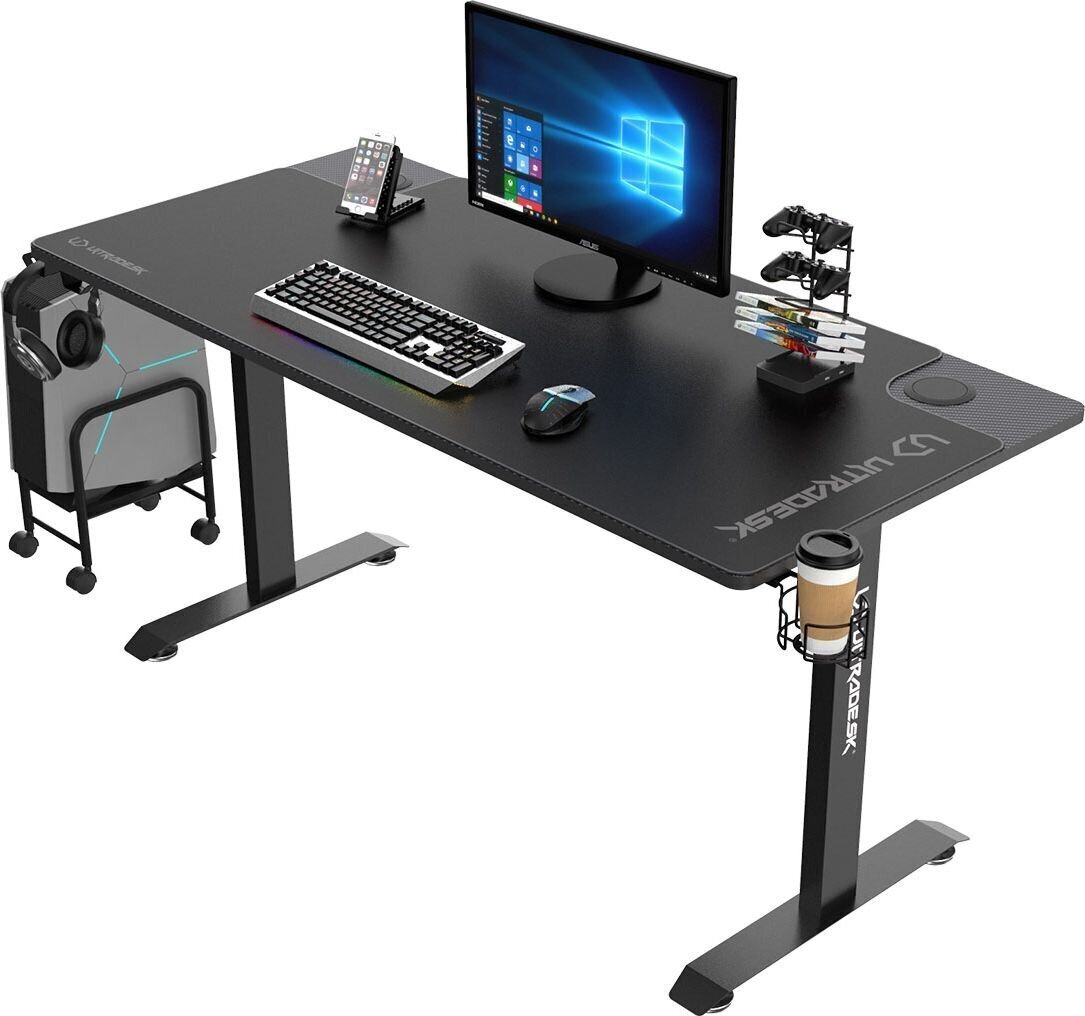 Mängurilaud Ultradesk Momentum, must цена и информация | Arvutilauad, kirjutuslauad | hansapost.ee