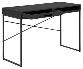 Письменный стол SEAFORD 110x45xH75см, черный цена и информация | Компьютерные, письменные столы | hansapost.ee