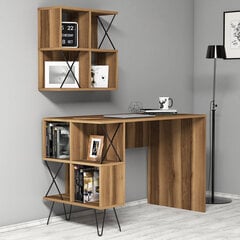 Письменный стол Extra 2, коричневый цена и информация | Компьютерные, письменные столы | hansapost.ee
