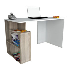 Письменный стол Labran, белый/коричневый цена и информация | Компьютерные, письменные столы | hansapost.ee