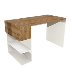 Письменный стол Kalune Design 756, белый/коричневый цена и информация | Детские письменные столы | hansapost.ee
