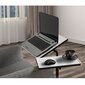 Arvutilaud Kalune Design 863 (II) sülearvutile, valge/must hind ja info | Arvutilauad, kirjutuslauad | hansapost.ee