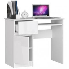 Письменный стол NORE Piksel, левый вариант, белый цена и информация | Компьютерные, письменные столы | hansapost.ee