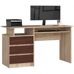 Письменный стол NORE CLP, цвета дуба/темно-коричневый цена и информация | Компьютерные, письменные столы | hansapost.ee