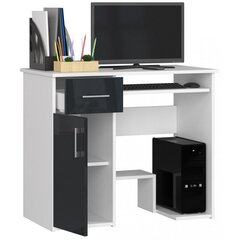 Письменный стол NORE Jay, белый/темно-серый цена и информация | Компьютерные, письменные столы | hansapost.ee