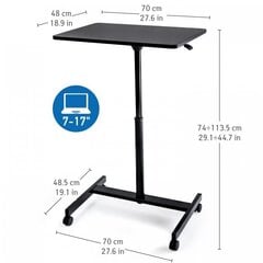 Tatkraft мобильный стол для компьютера Focus Airlift Sit-Stand цена и информация | Tatkraft Фурнитура для мебели | hansapost.ee