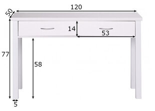 Компьютерный стол Sam, белый цена и информация | Компьютерные, письменные столы | hansapost.ee