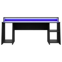 Kirjutuslaud Tezaur 200 cm + LED, must price and information | Computer desks, writing desks | hansapost.ee