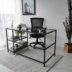 Письменный стол Kalune Design Master M101F, черный цена и информация | Компьютерные, письменные столы | hansapost.ee