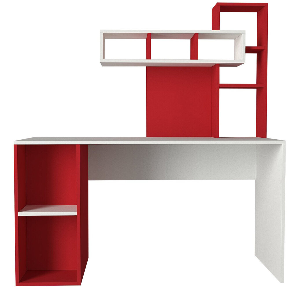 Kirjutuslaud Kalune Design Coral, punane/valge цена и информация | Arvutilauad, kirjutuslauad | hansapost.ee