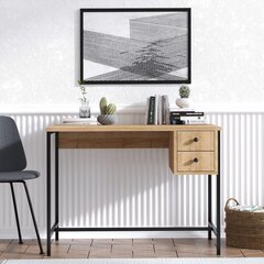 Письменный стол Kalune Design Morris, коричневый/черный цена и информация | Компьютерные, письменные столы | hansapost.ee