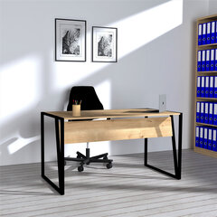 Письменный стол Kalune Design  Cunda, коричневый/черный цена и информация | Компьютерные, письменные столы | hansapost.ee